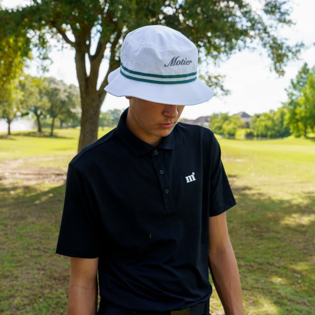 Wanten recept roman Oxford Golf Script Bucket Hat (White/Green) – Motier Lafayette