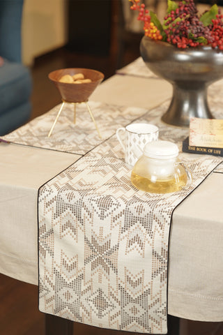 This is a product image of Geo Table Runner on www.masonhome.in