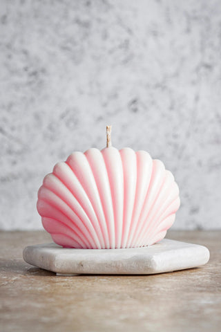 This is a product image of Shell Pink Candle (Set Of 2) on www.masonhome.in