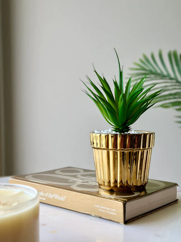 This is an image of artificial succulents on www.masonhome.in