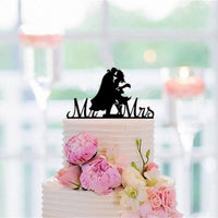 Mixed Style Superman And Wonder Woman Wedding Cake Topper All