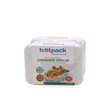 Microwavable Twin Pack Container 750 ml With Lid 10 Pieces - Hotpack Global