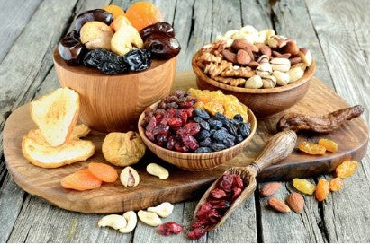 Dried Fruits and Nuts During Winter Months.