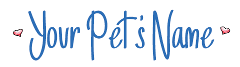 Pet name personalization