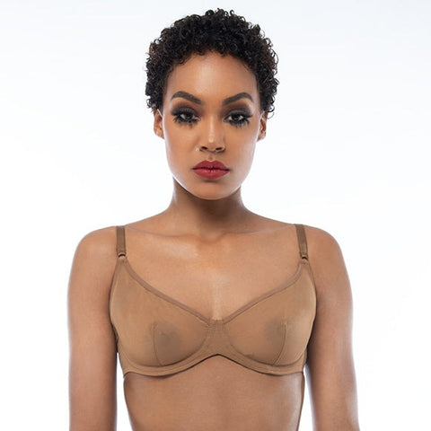 Alice Lace Underwire Demi Bra Caramel 32A by Timpa