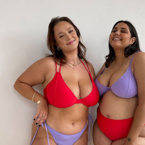Hakea: Mariposa Plunge Bikini Top - XL, XXL – Azaleas