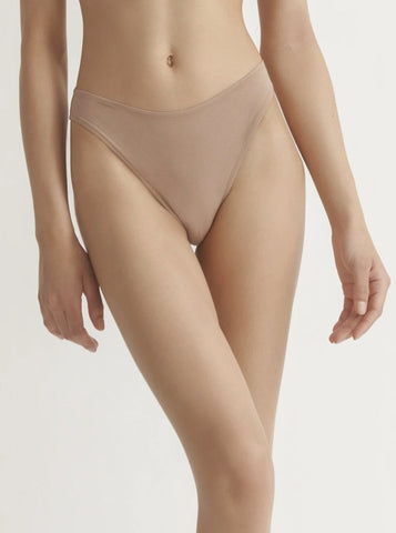 Skin: Galen Organic Cotton High Leg Brief - Pink Clay – Azaleas