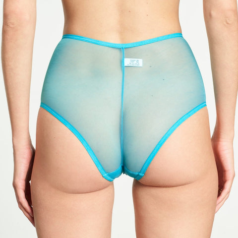 Yasmine Eslami: Jeanne Basic Mesh Thong - Turquoise – Azaleas