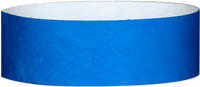 A Tyvek® 1" solid Blue wristband