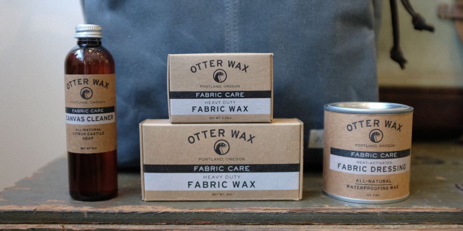 Otter Wax Waxed Canvas Care Kit Premium Standard Essentials