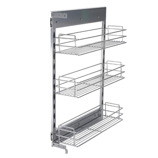 10x18 5x25 9 Inch Cabinet Pull Out Chrome Wire Basket Organizer 3