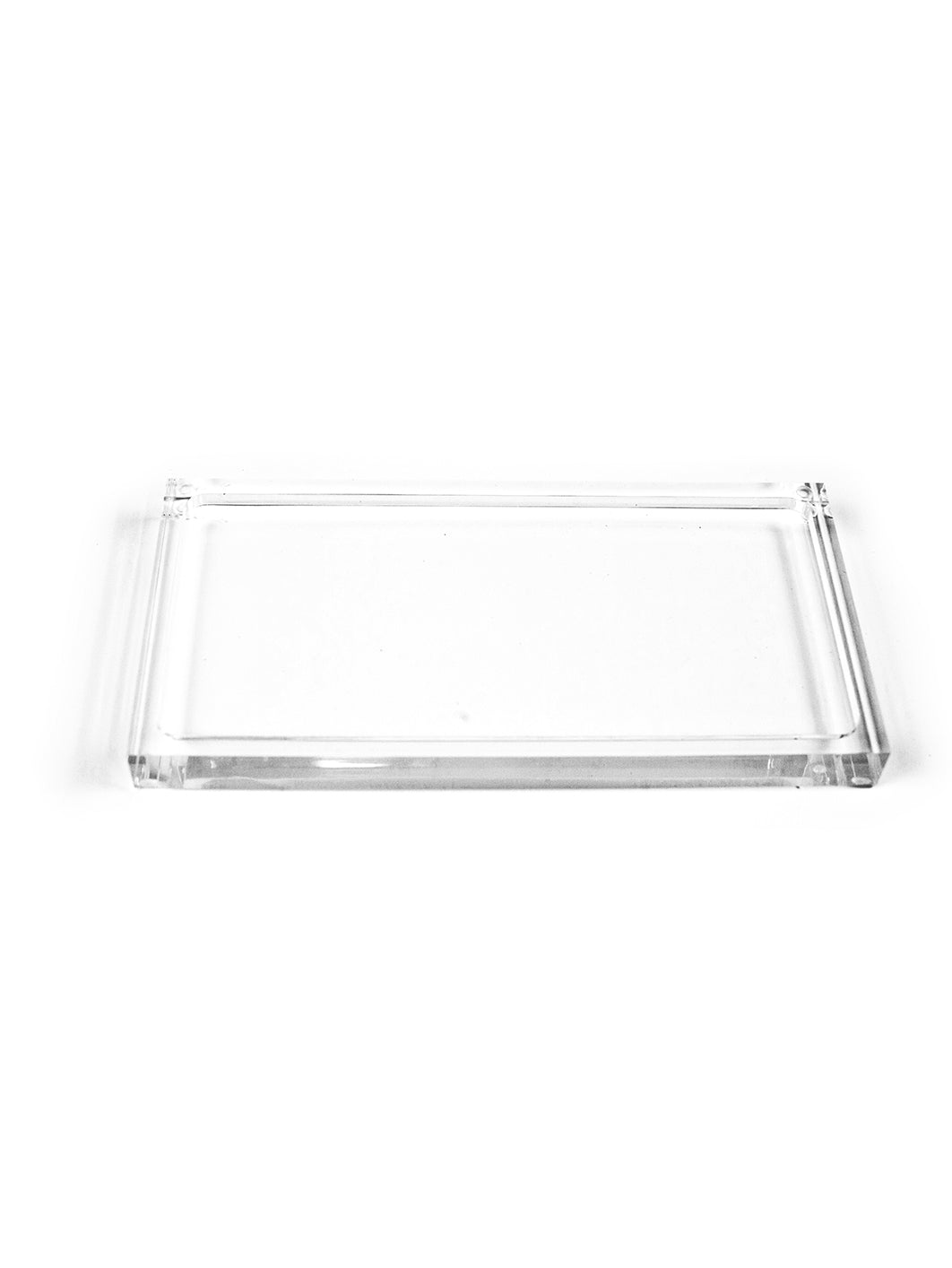 Large Lucite Tray Clear 12" X 6" X 1'"