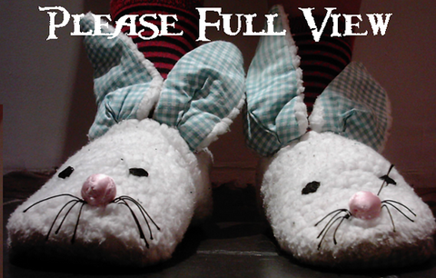 Hand Made Bunny Slippers