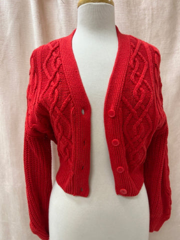 red cardigan closet exchange