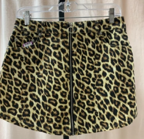 cheetah mini skirt 