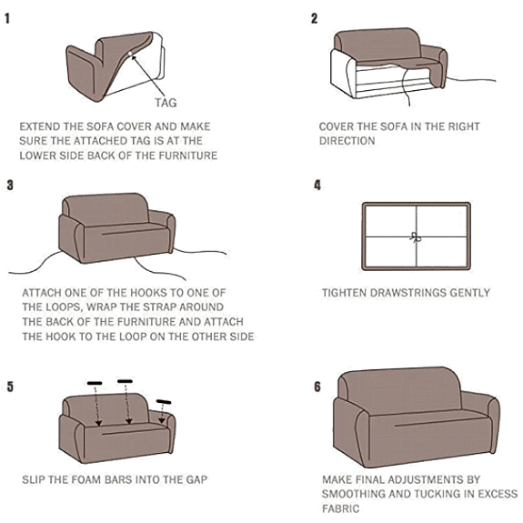 How to Install Sofa Couch Cover