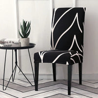 black and white chair covers