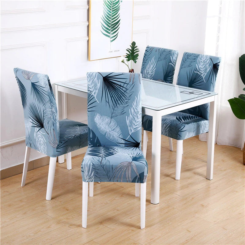 turquoise dining chair covers