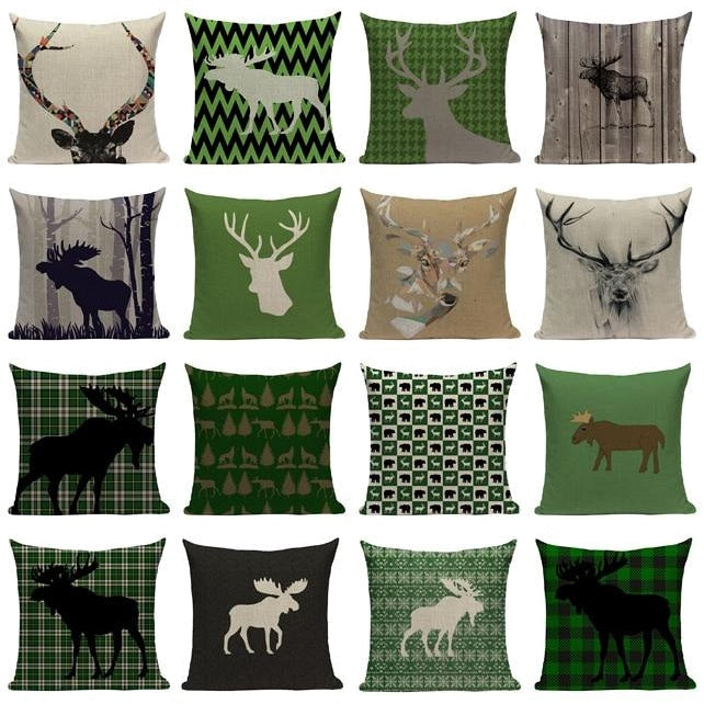 deer print pillow