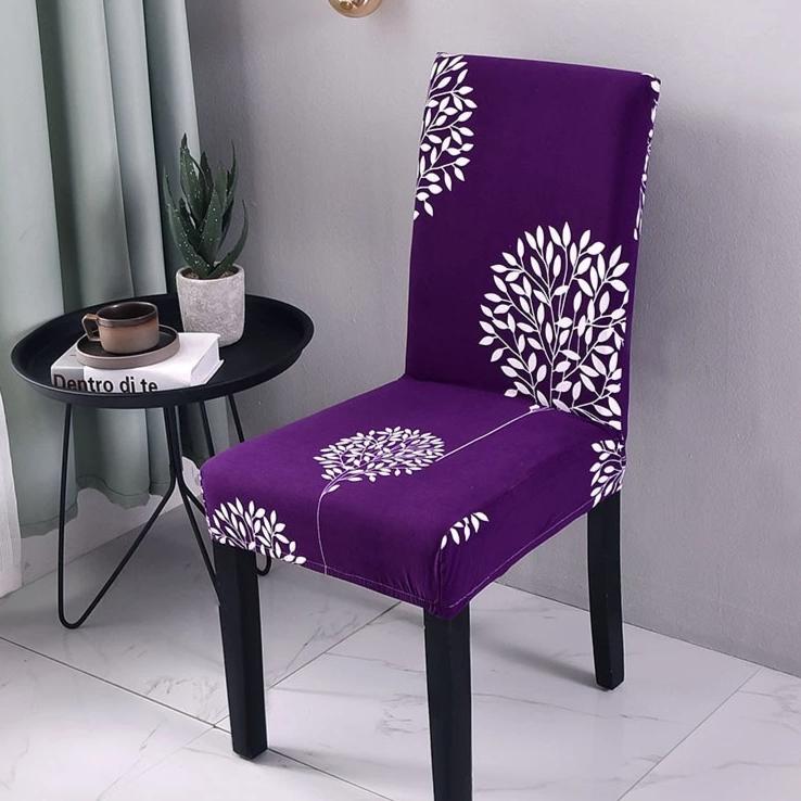 purple dining room chair covers