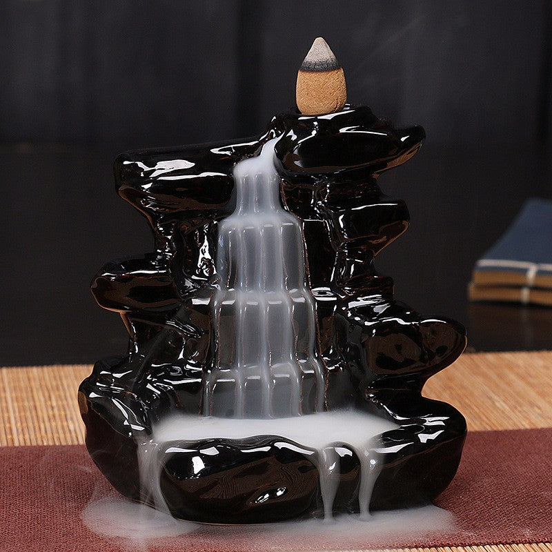 Black Mountain Waterfall Backflow Incense Burner