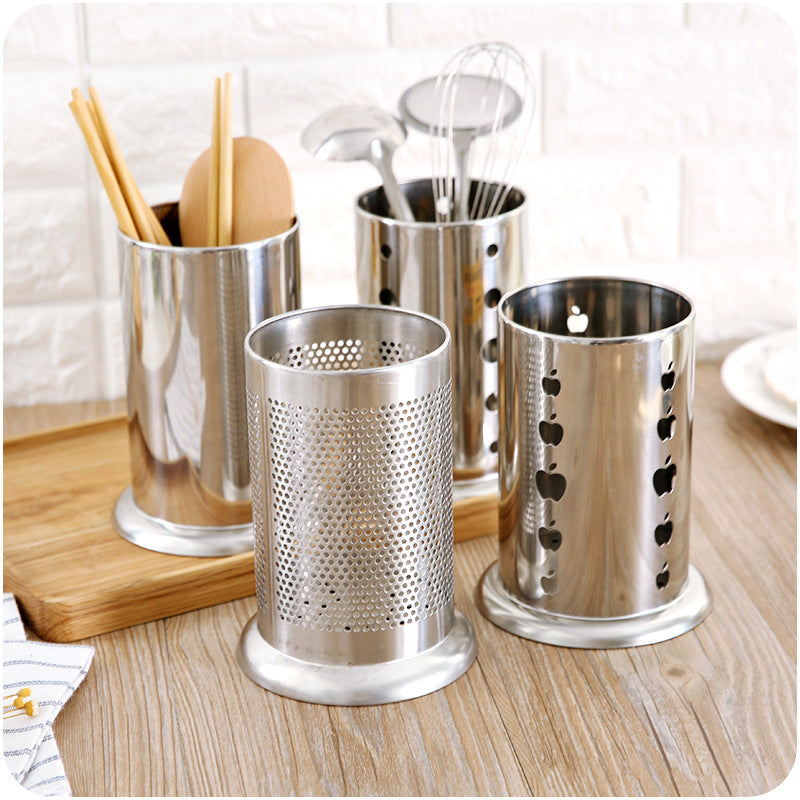 Stainless Steel Kitchen Utensil Storage Holder Tube