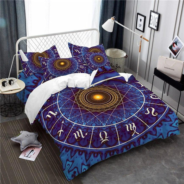 3-Piece Zodiac Constellation Chart Duvet Bedding Set – Decorzee