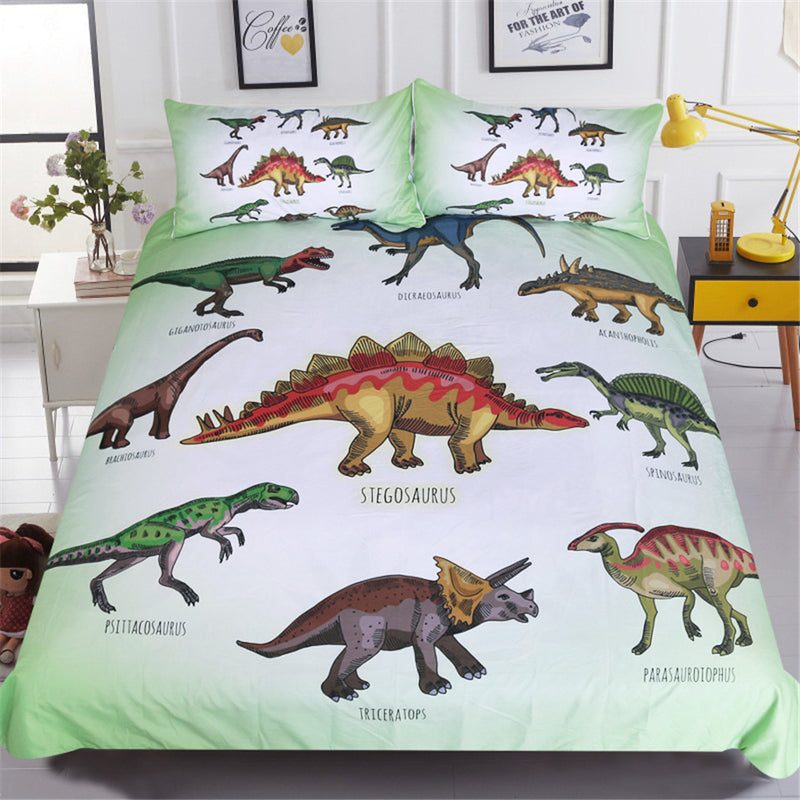 dinosaur print bedding