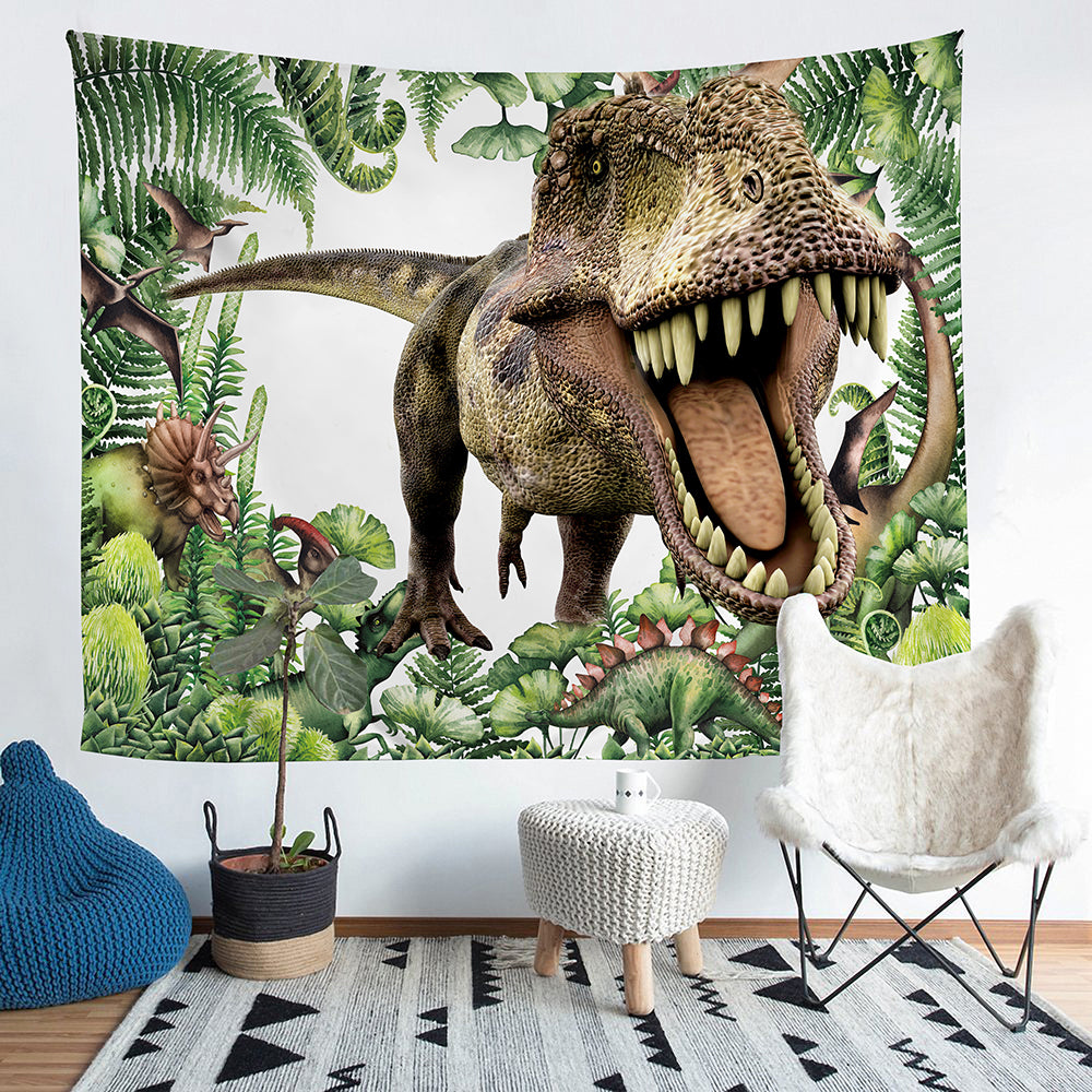 Kids Hungry T-rex Dinosaur Wall Tapestry