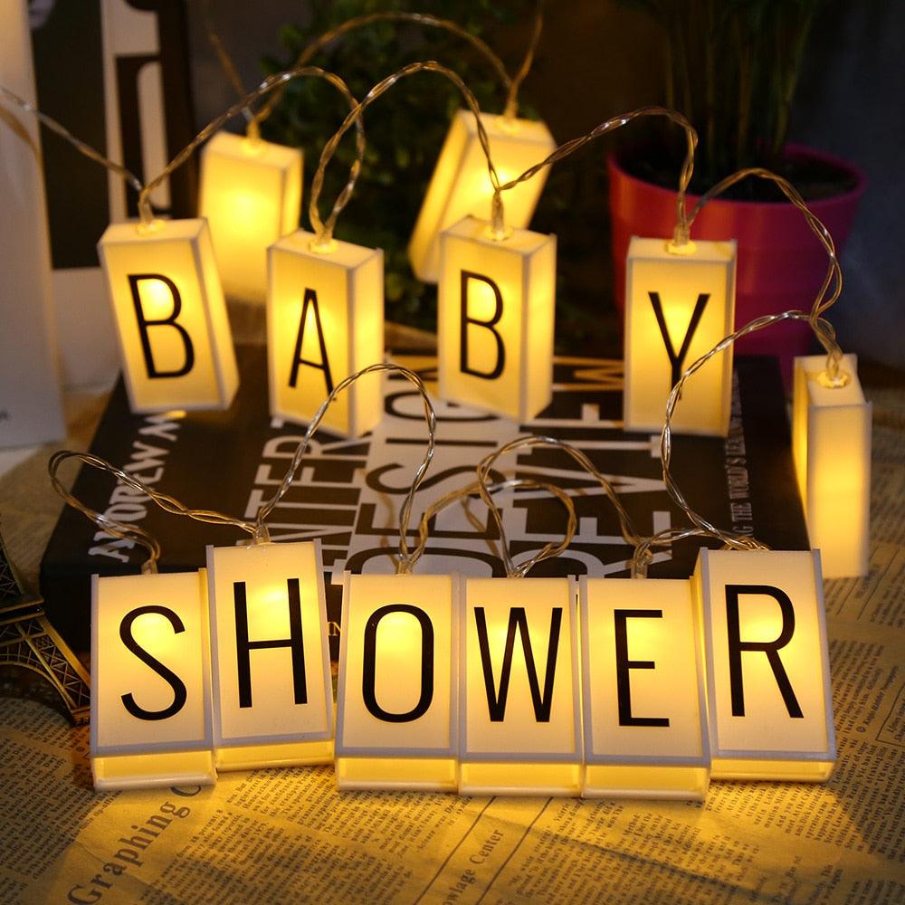 Battery-power Diy Light Box Letters Led String Light