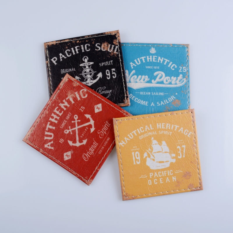 4-piece Nautical Heritage Drink Coaster Set