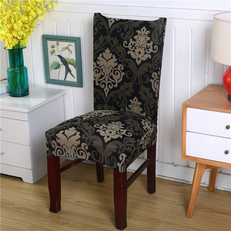 damask dining chair covers