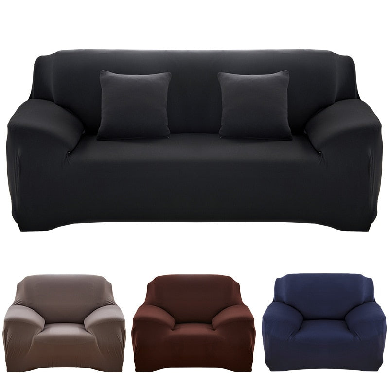 Solid-color Stretch Elastic Sofa Couch Cover