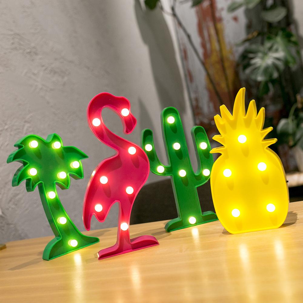 Tropical Flamingo / Pineapple / Cactus Led Accent Light