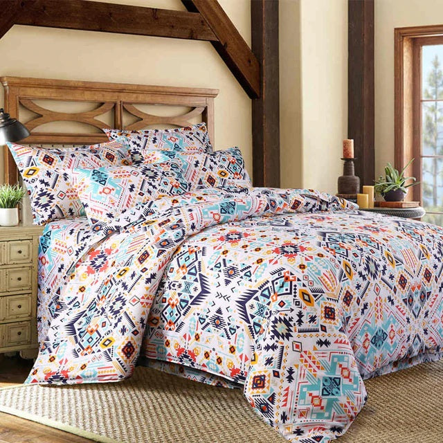 2 3 Piece Native Aztec Ethnic Pattern Duvet Cover Set Decorzee