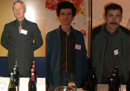 Left to right - Rene Rostaing-Domaine Rene Rostaing - Laurent Martin-Domaine Alain Voge - Eric Michel-Domaine Cros de la Mure