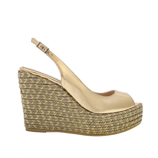 Wedge Heels: Isabel Wedge - Gold 