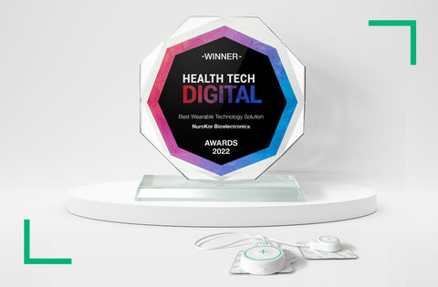 mibody trophy for Best Wearable Technology Solution at Health Tech Digital Award 2022