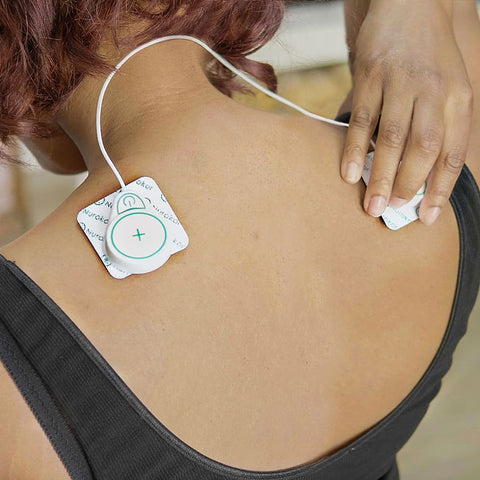 Someone using the mibody device, which can be used on the go