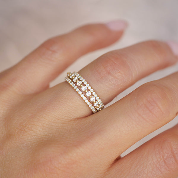 Diamond Solitaire Gold Stacking Rings - Catherine Marche Bespoke Fine  Ethical Jewellery