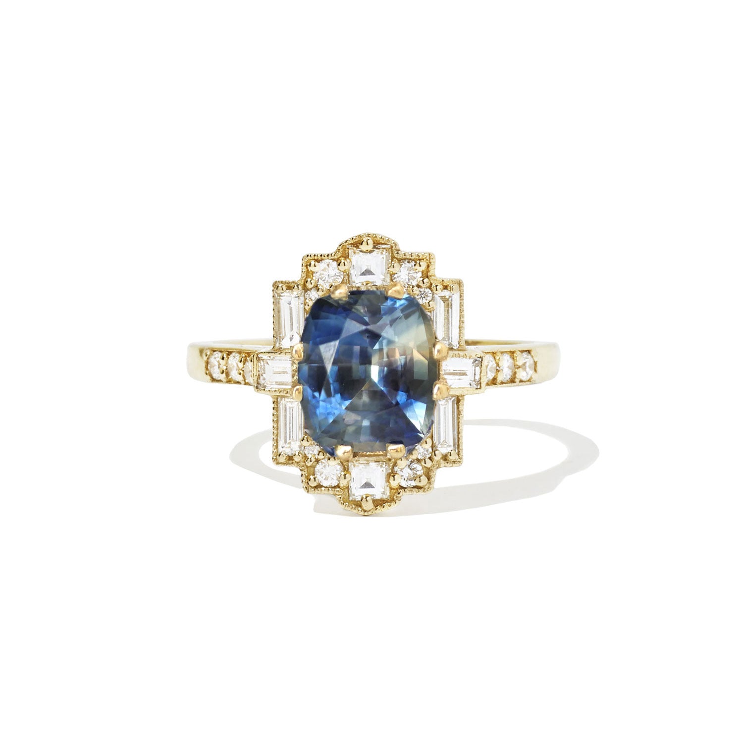 Wide Oval Rose Cut Diamond Multi Shape RIng | Berlinger Jewelry