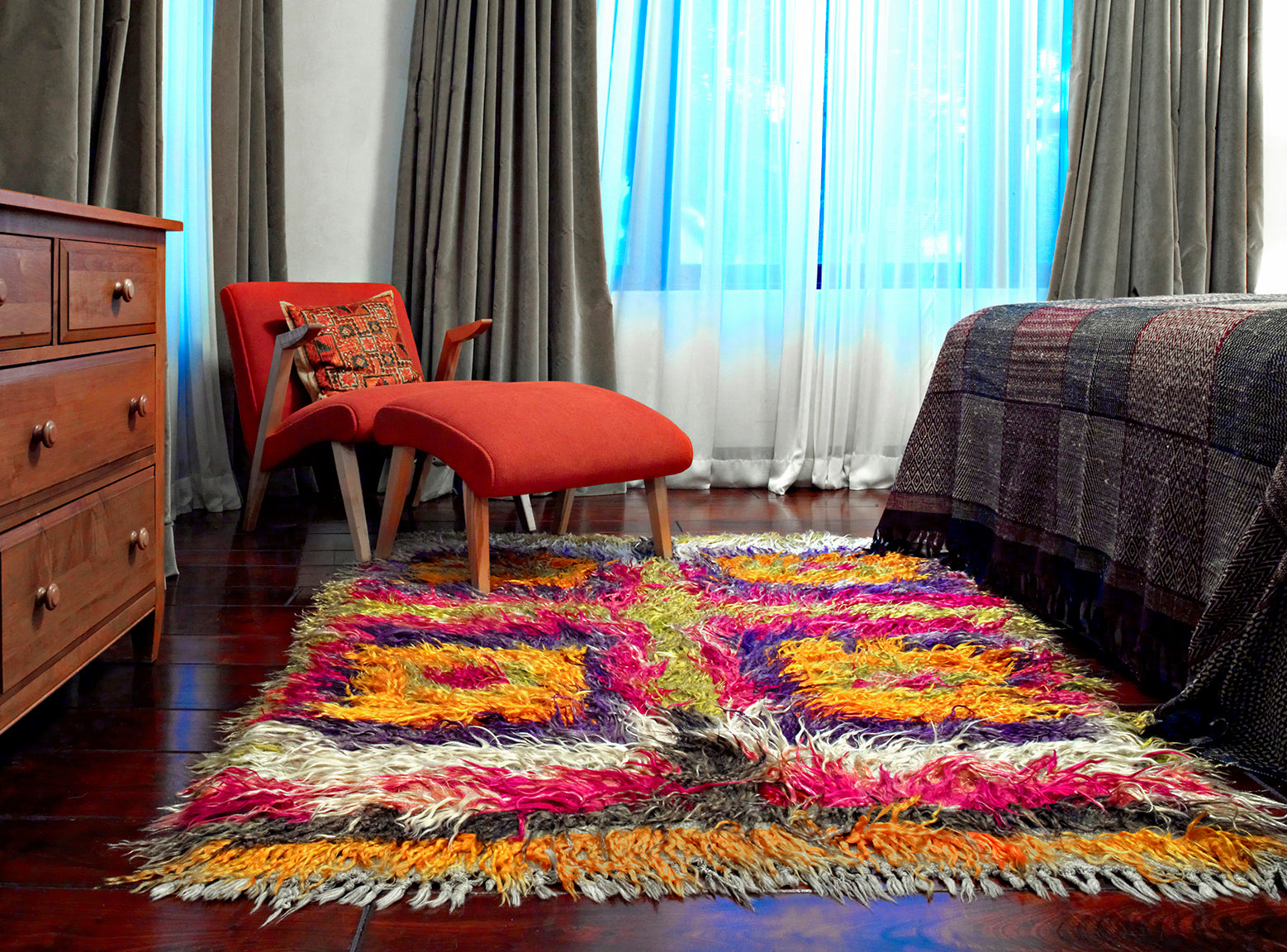 Tulu Rug Simeona Leona Interior Designer Los Angeles Pacific Palisades