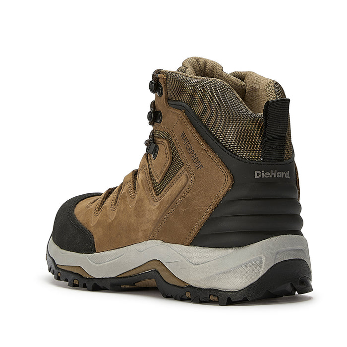 DieHard Men's Nubuck Leather Brown Steel Toe Waterproof Work Boots Mod ...