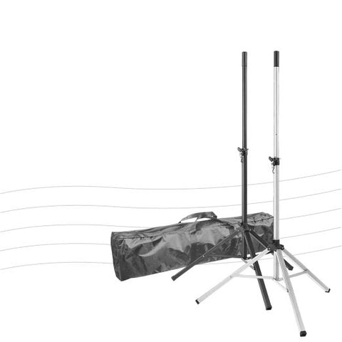 K&M Ruka - 37175 - Lightweight Pair Aluminium Speaker Stands With Bag.