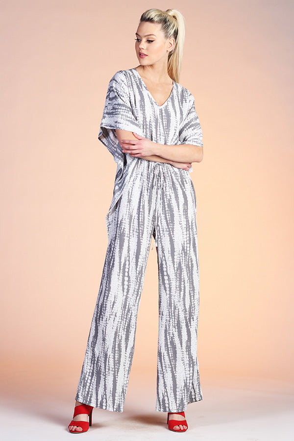 Mock Neck Caftan Jumpsuit – Ahri