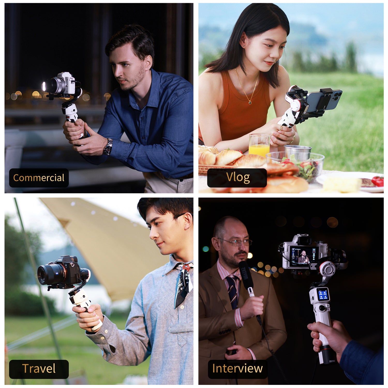 Vlogging, taking commercials, interviewing, and recording while traveling, Crane M3 covers all your needs.