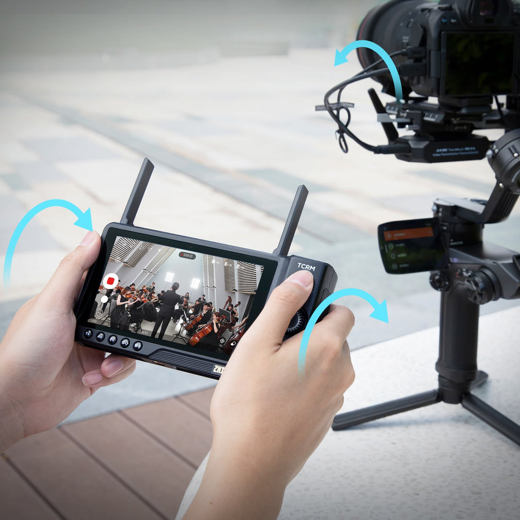 Use Weebill 2 camera gimbal with ZHIYUN TransMount Video Transmission Transmitter for advanced video transmission and camera control