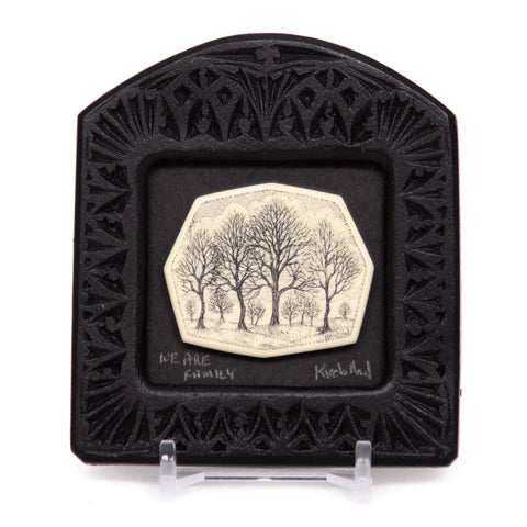"We are Family" Small Chip Carved Frame