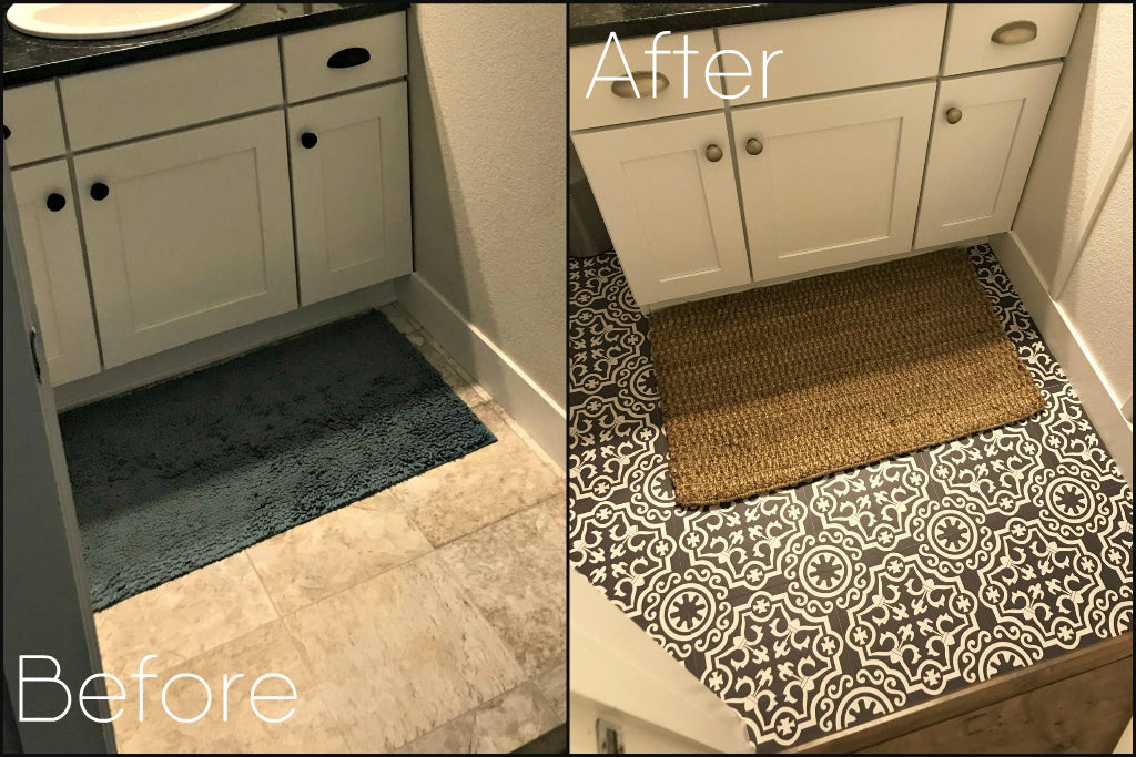 Update your old Linoleum floor with Quadrostyle Floor Stickers