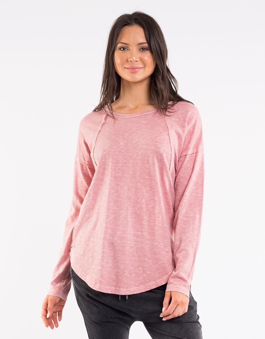 Mackenzie Long Sleeve Tee - Pink